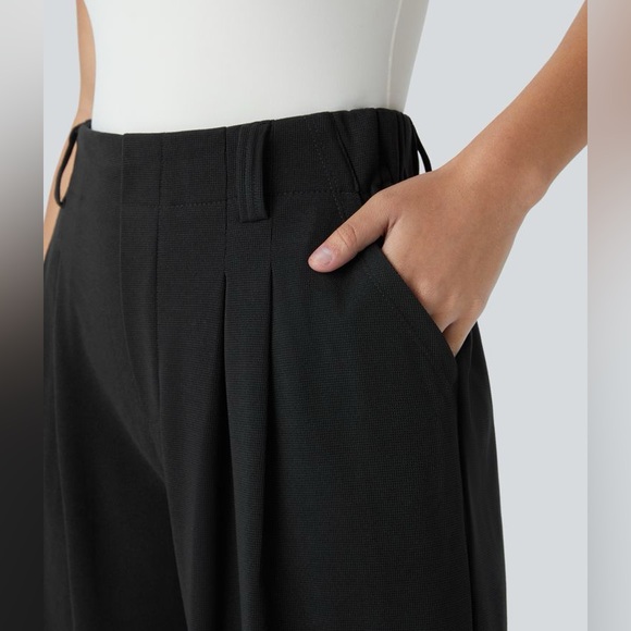 Halara Flex™ High Waisted Wide Leg Waffle Work Pants - size large - Picture 7 of 10